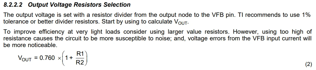 TPS564201 데이터시트 중 일부