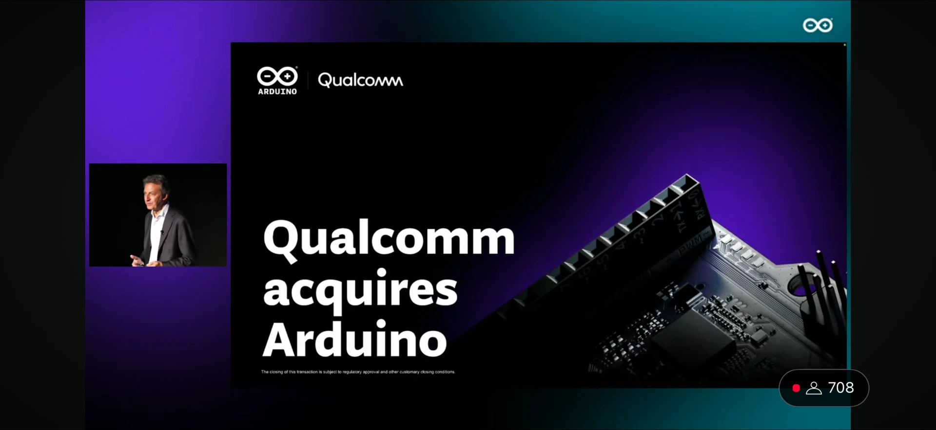 아두이노 UNO Q 공개 유튜브 스트리밍