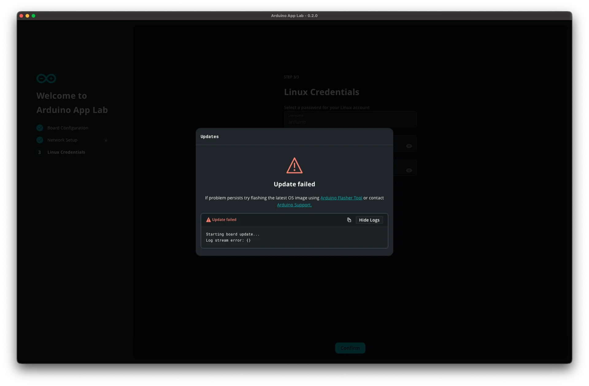 Arduino App Lab 연결과정
