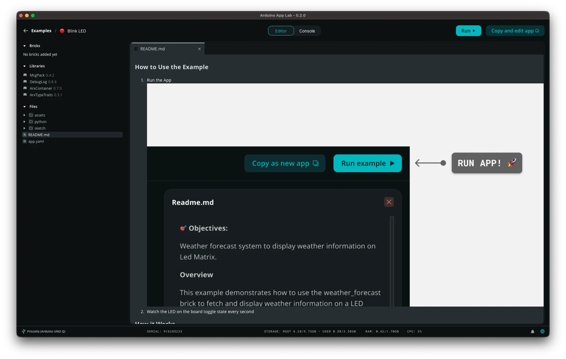 Arduino App Lab 튜토리얼