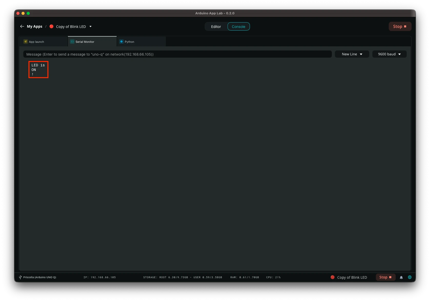 Arduino App Lab 튜토리얼
