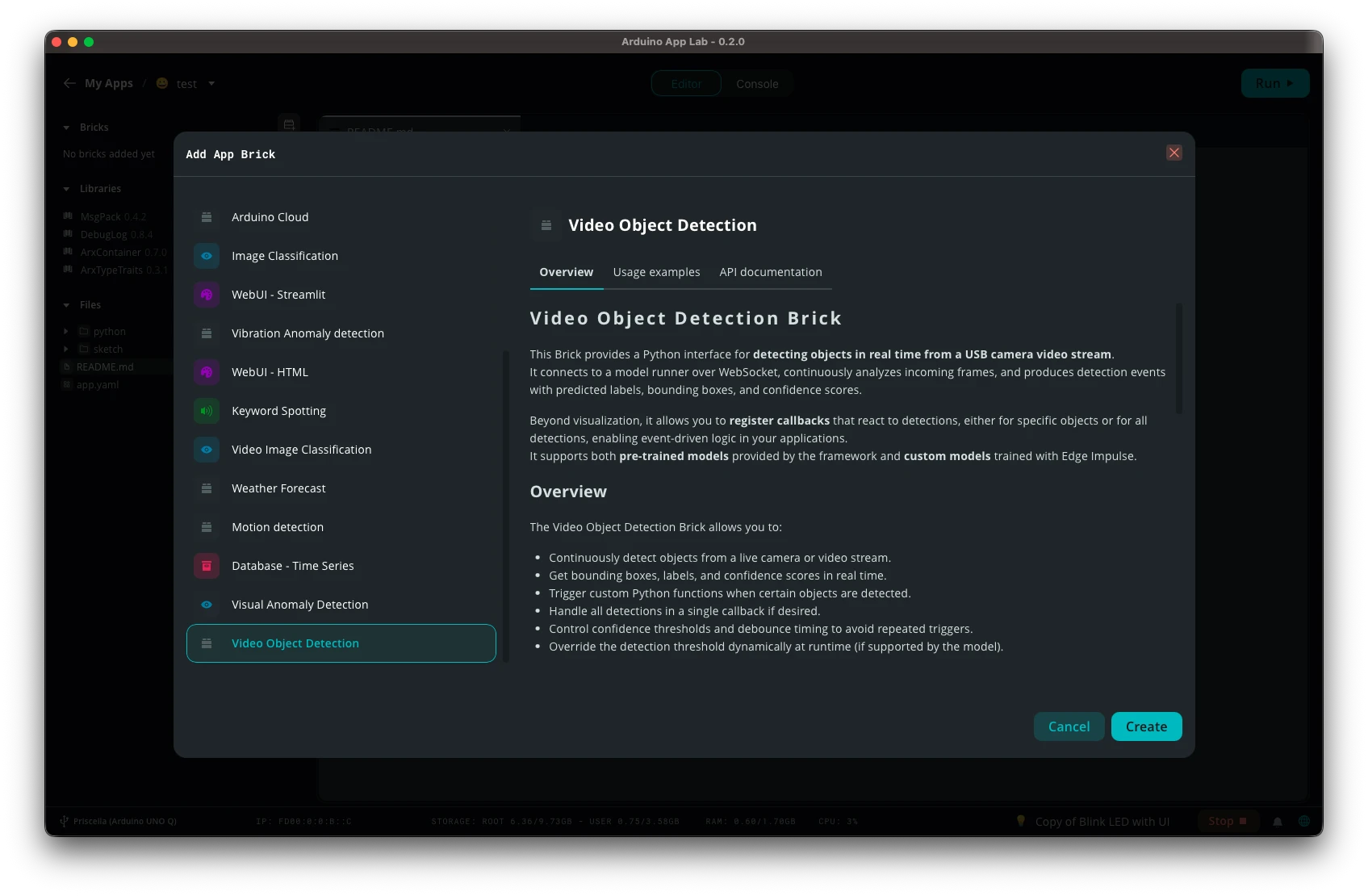 Arduino App Lab App 직접 만들어보기