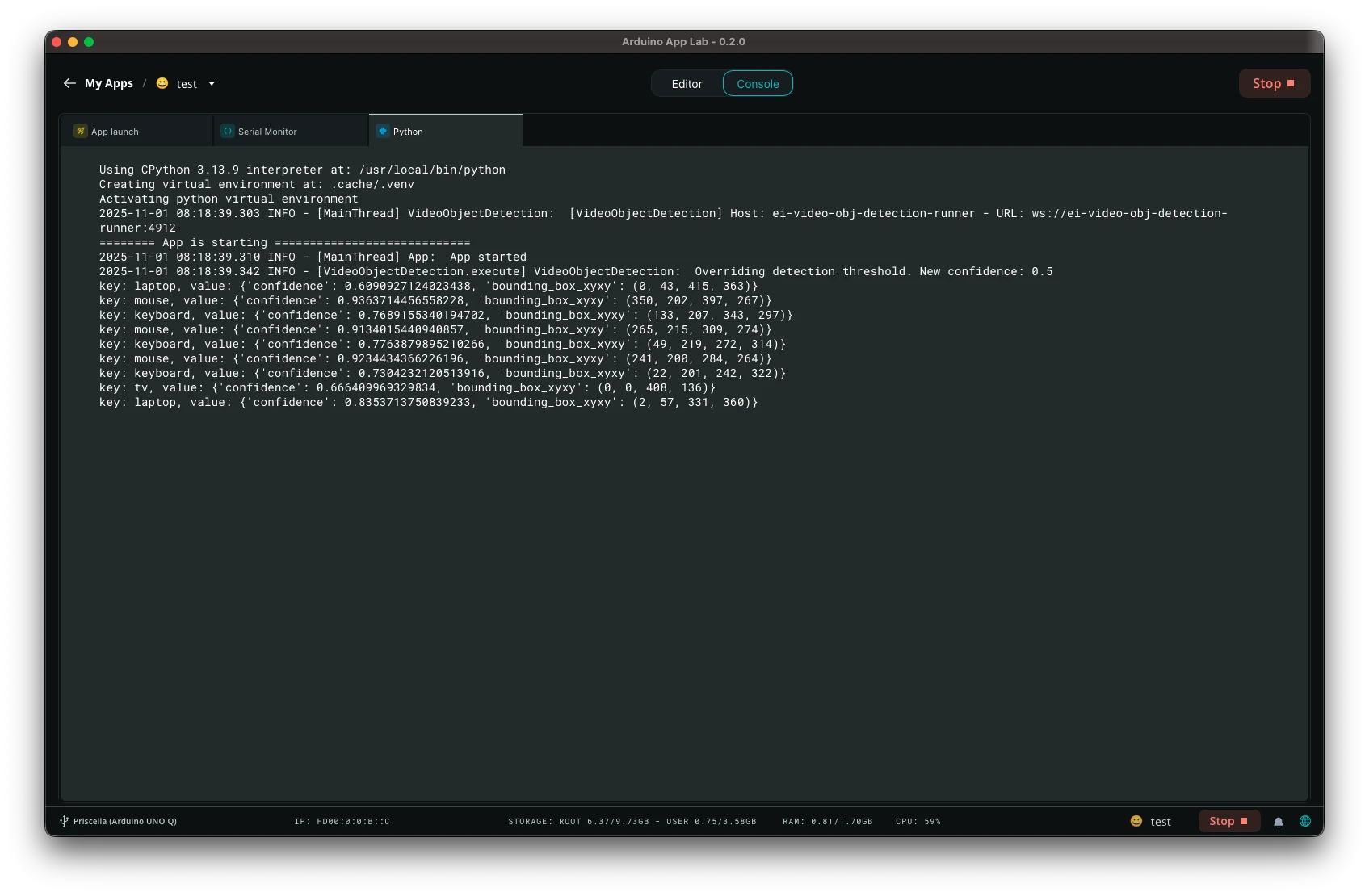 Arduino App Lab App 직접 만들어보기
