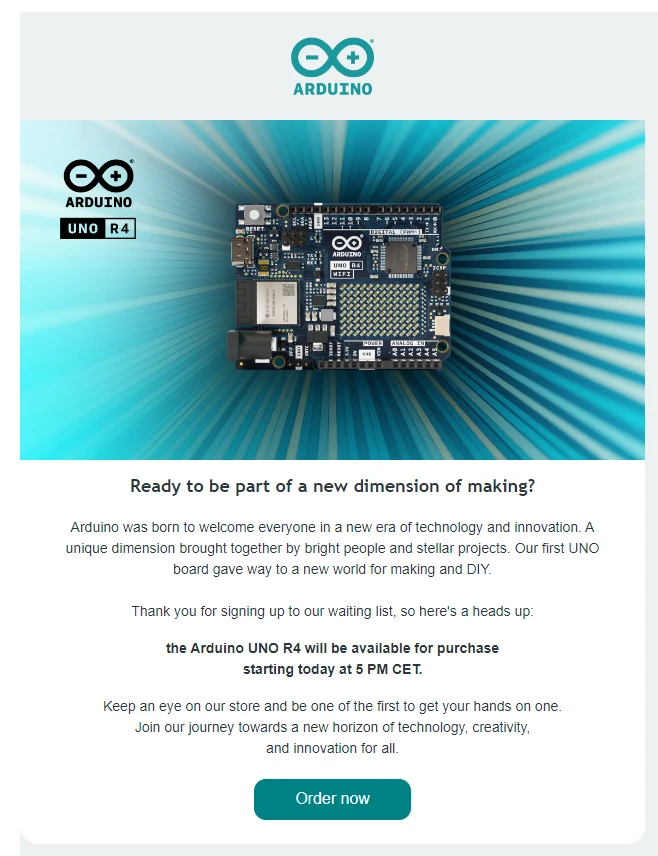 아두이노 우노 R4 출시알림