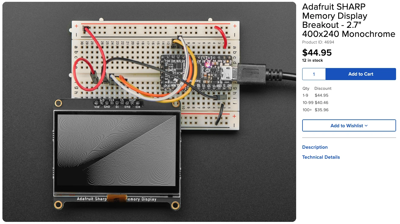 Adafruit - Product ID: 4694 [[링크]](https://www.adafruit.com/product/4694)