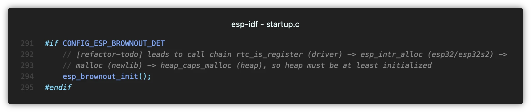 esp-idf/components/esp_system/startup.c - do_core_init() 함수 내부