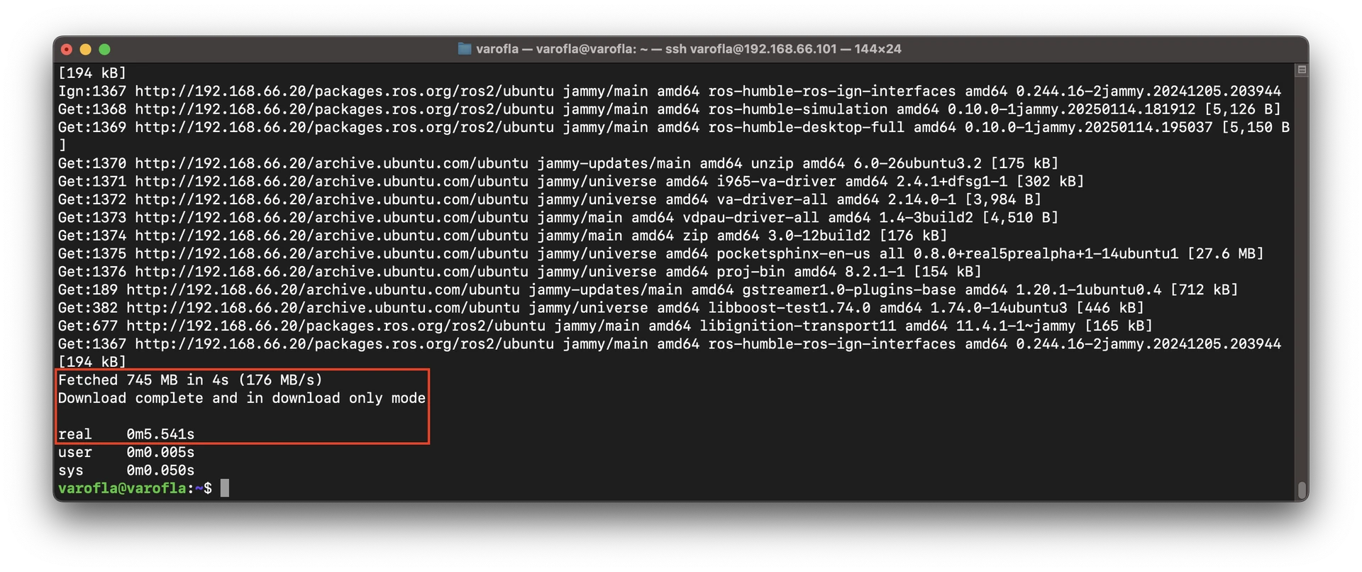 로컬 미러에서 다운로드