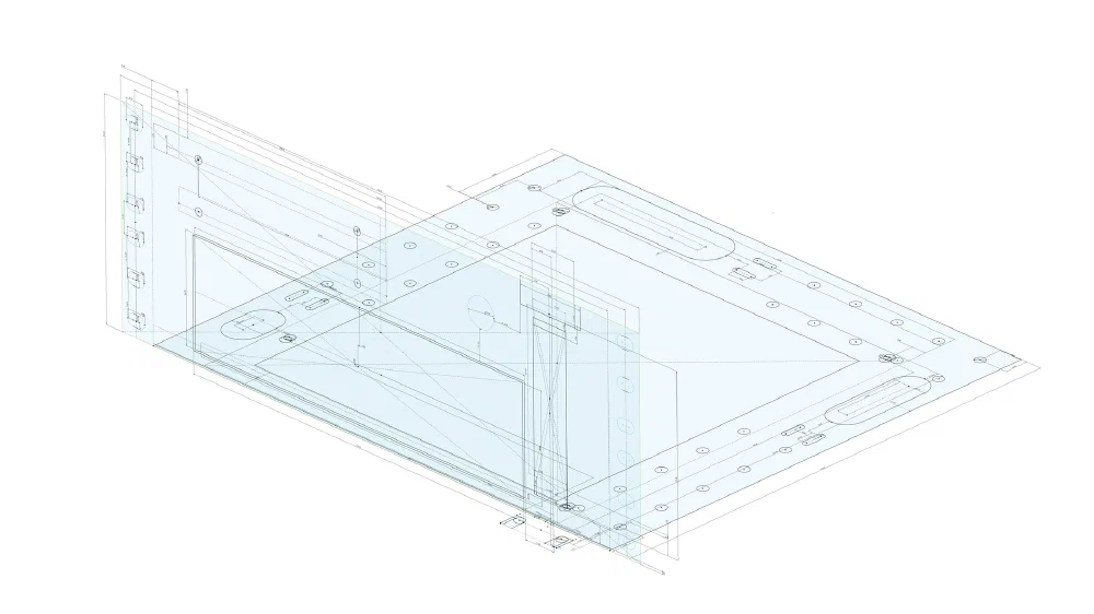 10인치 랙 전용 ITX 메인보드 브라켓 설계 과정 - 2D 스케치