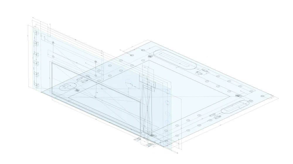 10인치 랙 전용 ITX 메인보드 브라켓 설계 과정 - 2D 스케치