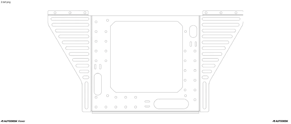10인치 ITX 메인보드 랙마운트 브라켓 도면 1