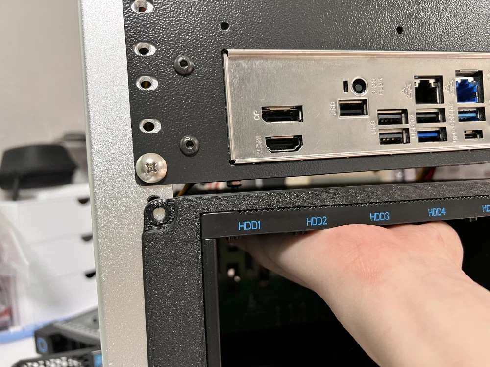 하드베이 마운트 10인치 랙에 결합 불가 2