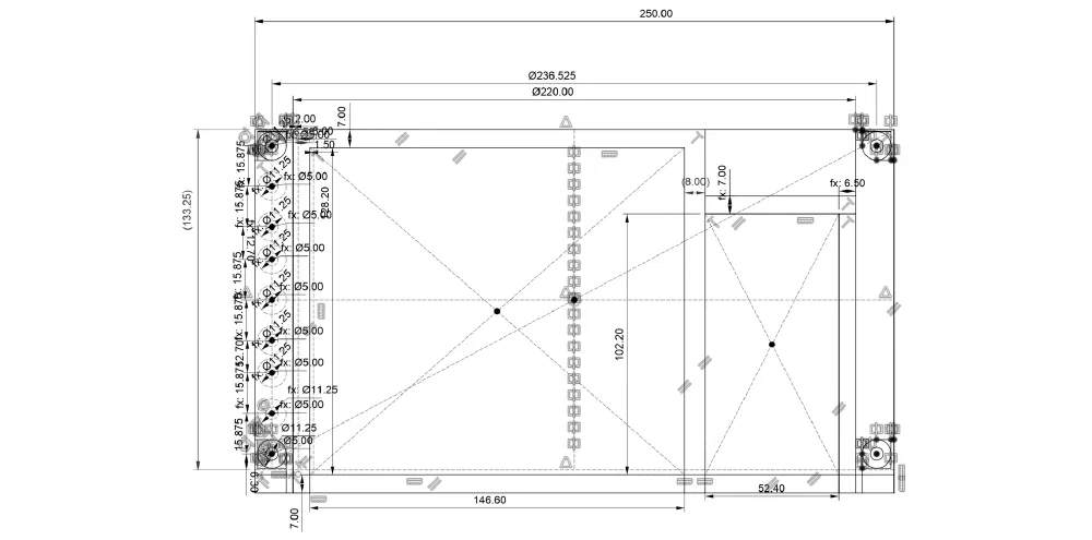 하드베이 마운트 설계 과정 - 2D 스케치