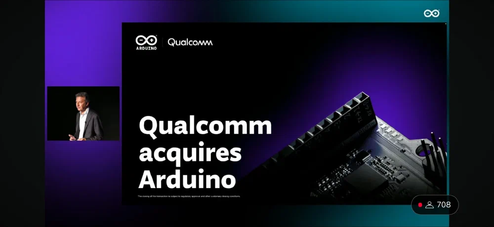 아두이노 UNO Q 공개 유튜브 스트리밍