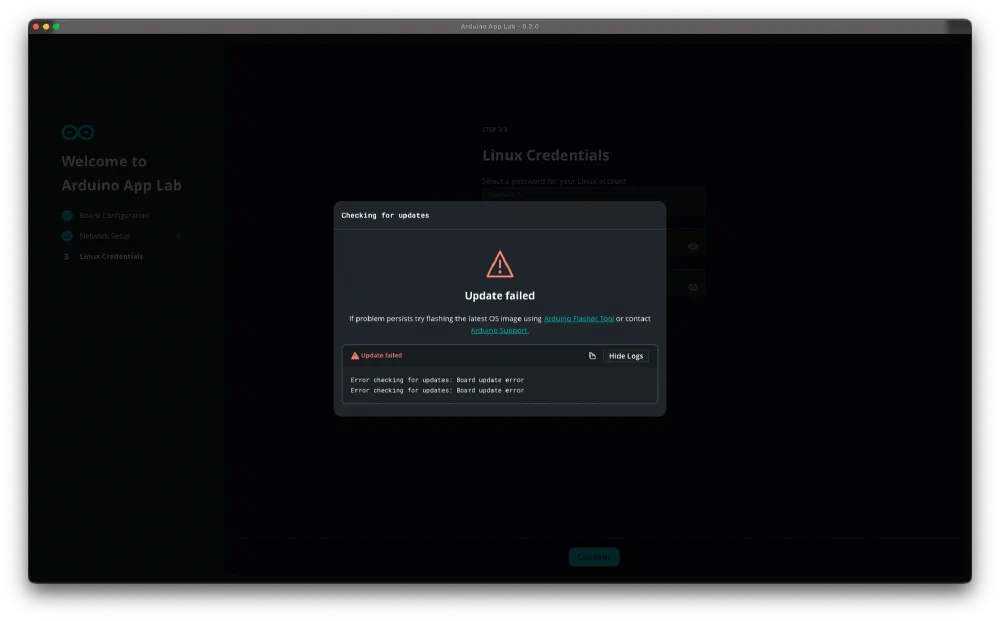 Arduino App Lab 연결과정