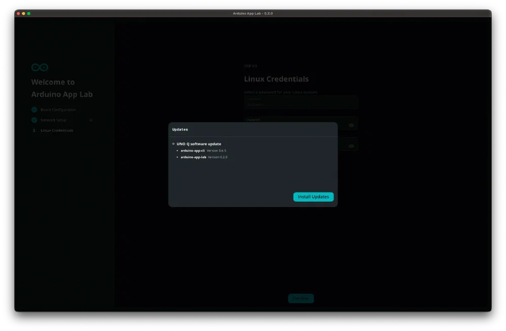 Arduino App Lab 연결과정