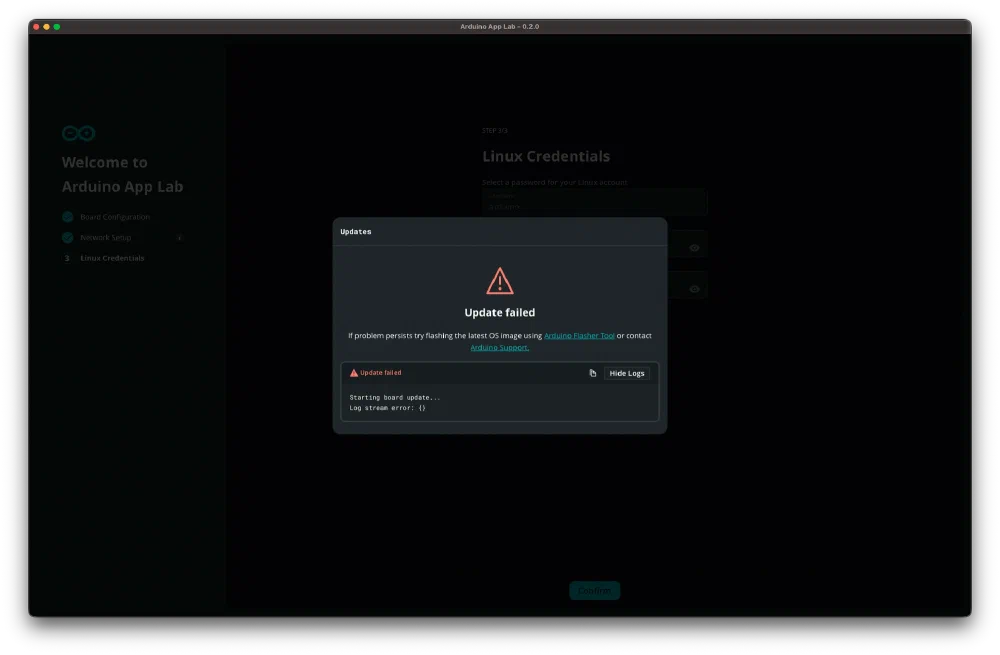 Arduino App Lab 연결과정