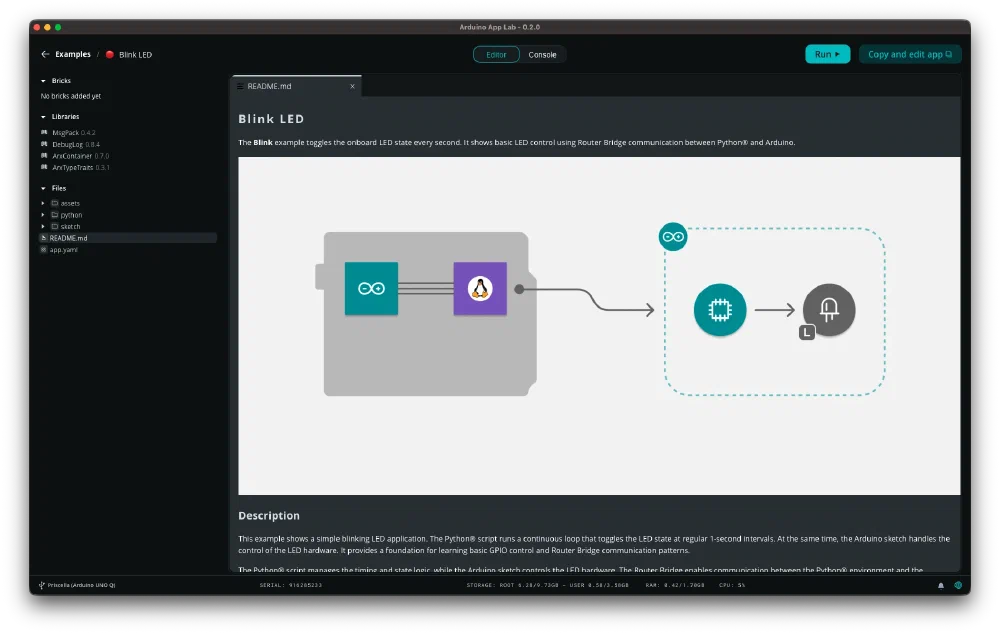 Arduino App Lab 튜토리얼