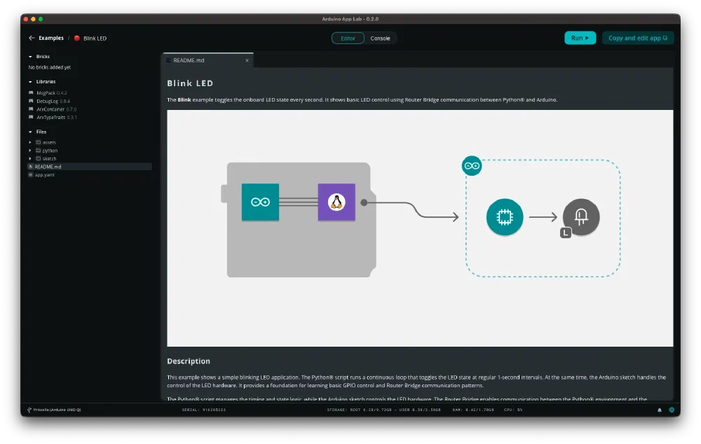 Arduino App Lab 튜토리얼