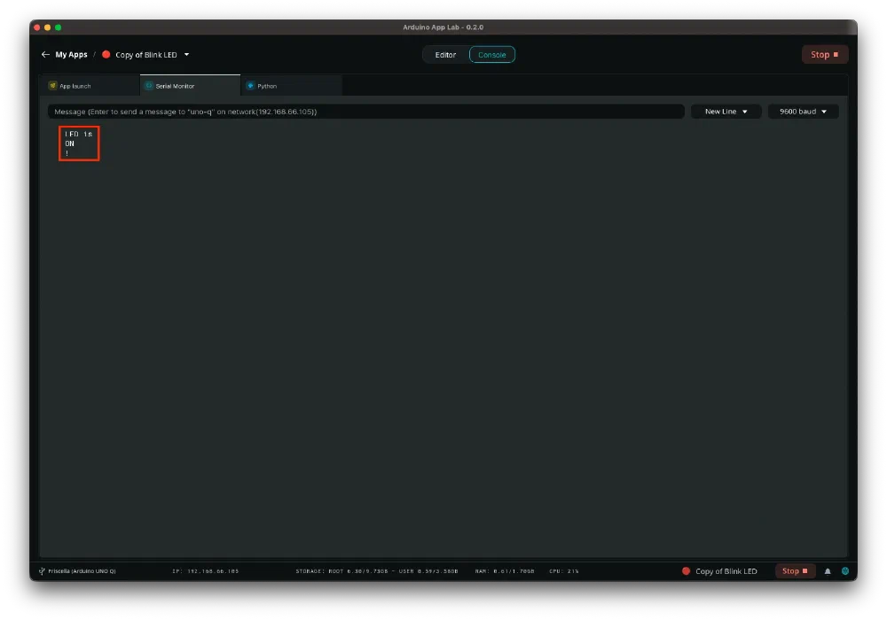 Arduino App Lab 튜토리얼