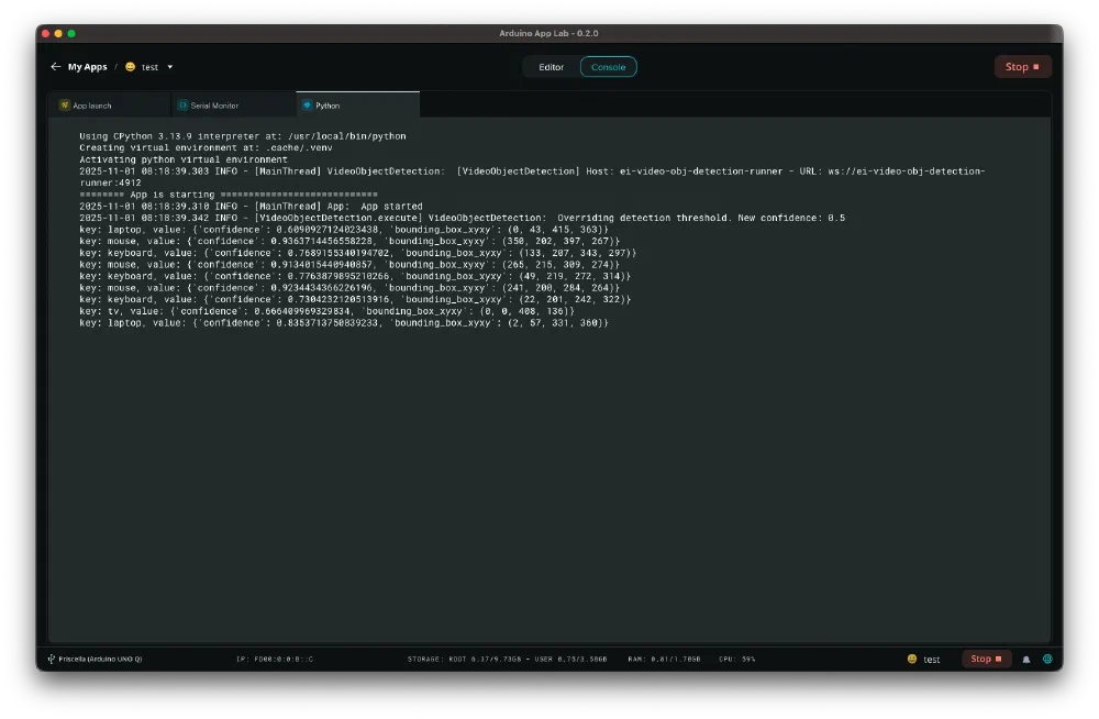 Arduino App Lab App 직접 만들어보기