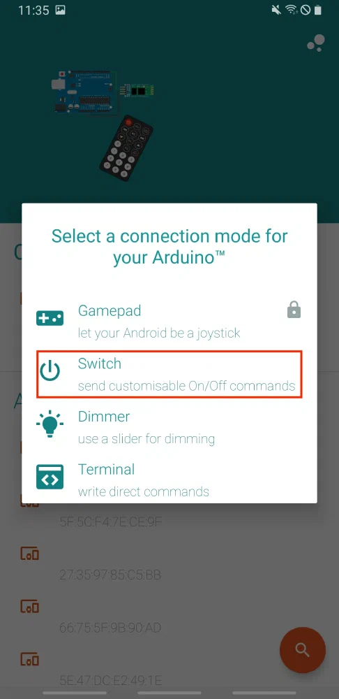 Switch 선택