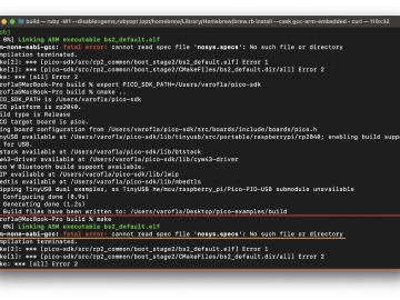 [Pico SDK] M2 mac에서 cannot read spec file 'nosys.specs’ 오류 발생 해결