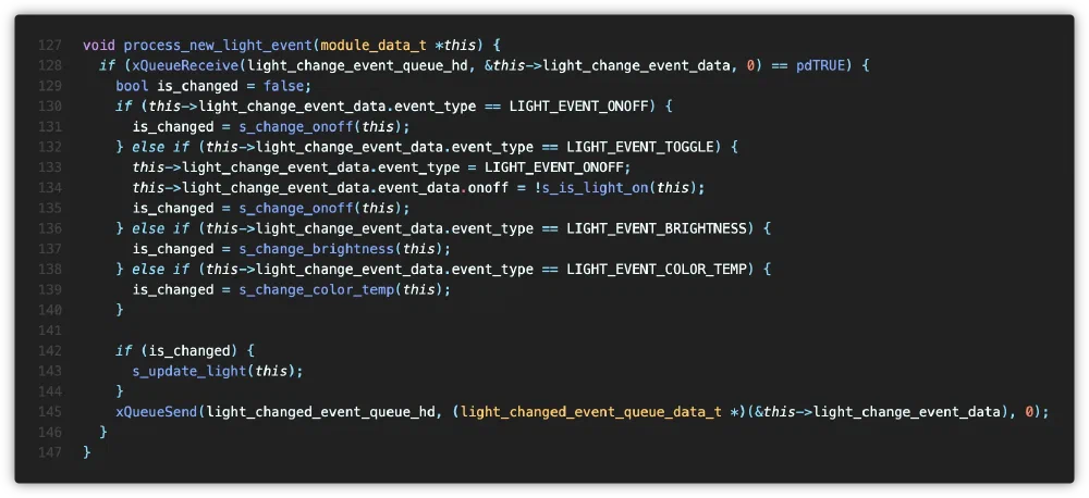 app/task/app_task/task_module.c 중 일부 - switch 제어